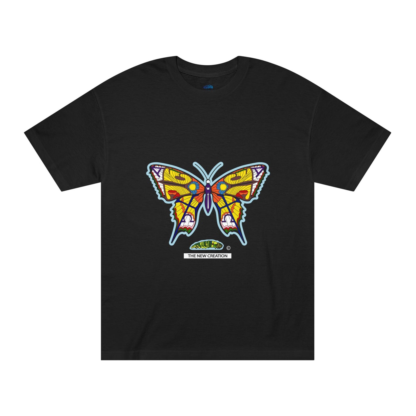 Vibrant Butterfly Graphic Tee, Unisex Classic T-Shirt for Nature Lovers, Butterfly Art, Summer Outfit, Eco-Friendly Gift