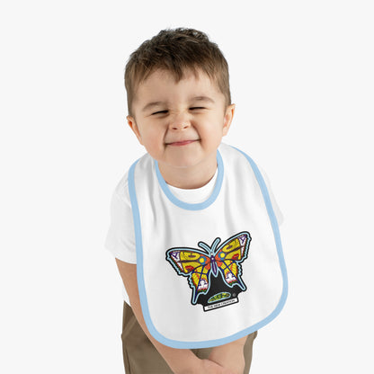 Colorful Butterfly Baby Bib - Cute Feeding Accessory, Infant Gift, Newborn Essential, Baby Shower Favor, Toddler Bib