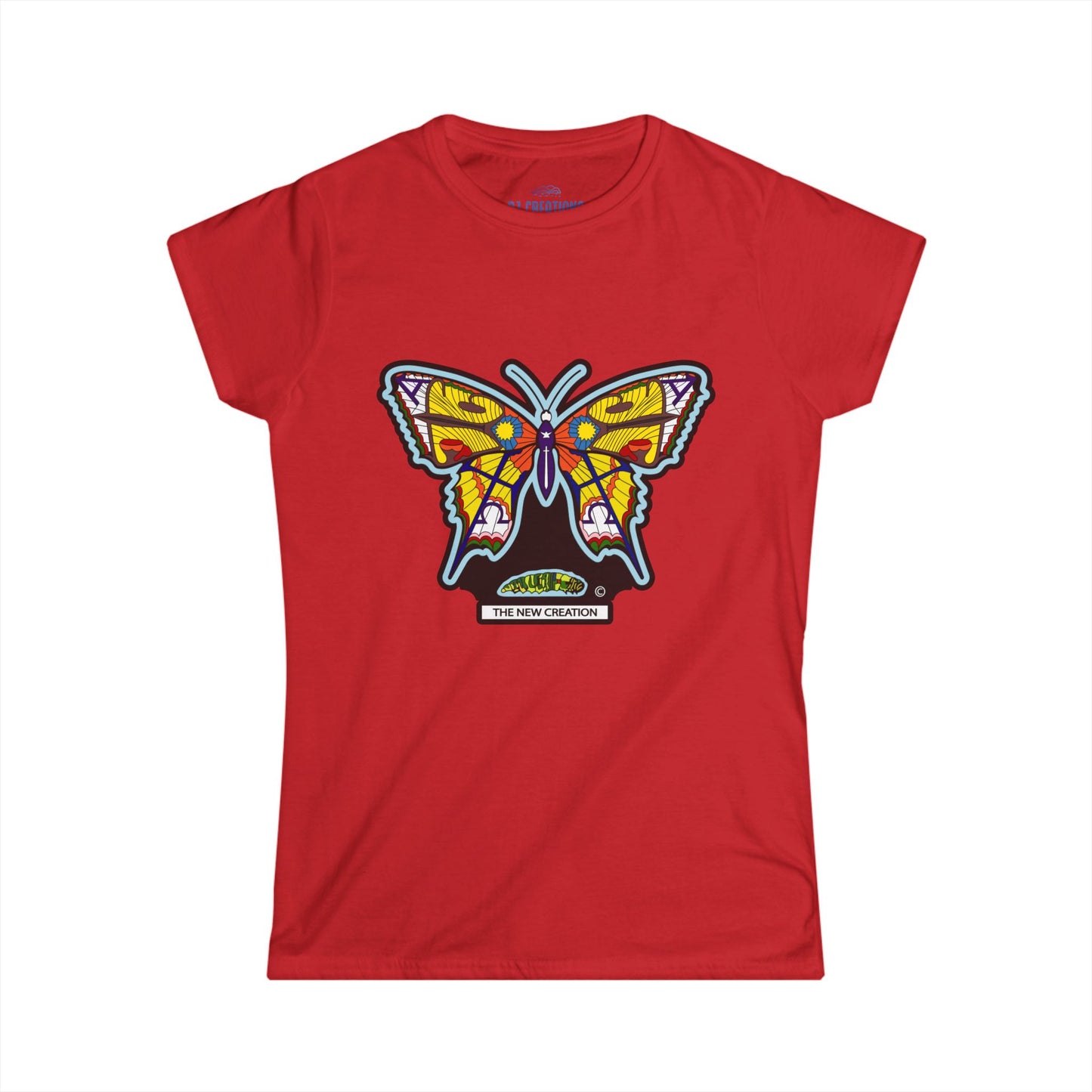 Colorful Butterfly Women's Softstyle Tee