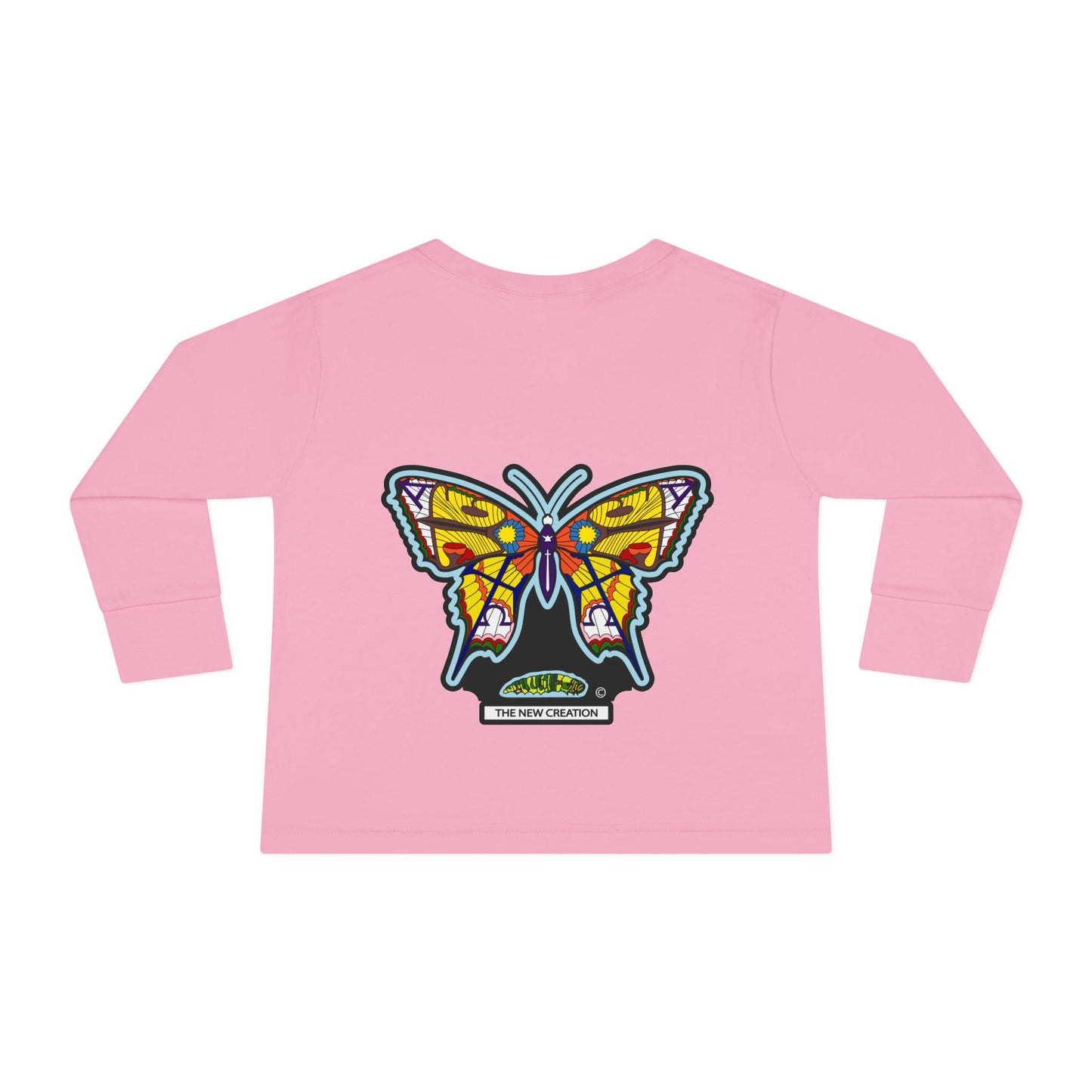 Butterfly Toddler Long Sleeve Tee – Soft Cotton Shirt with Symbolic Graphic for Everyday Play