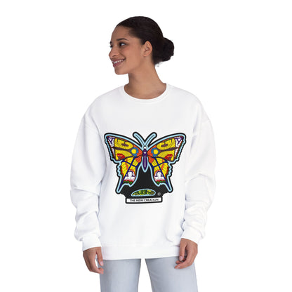 Butterfly Art Unisex Crewneck Sweatshirt, Cozy Butterflies Gift, Spring Apparel, Nature Lover Sweatshirt, Unique Graphic Sweatshirt