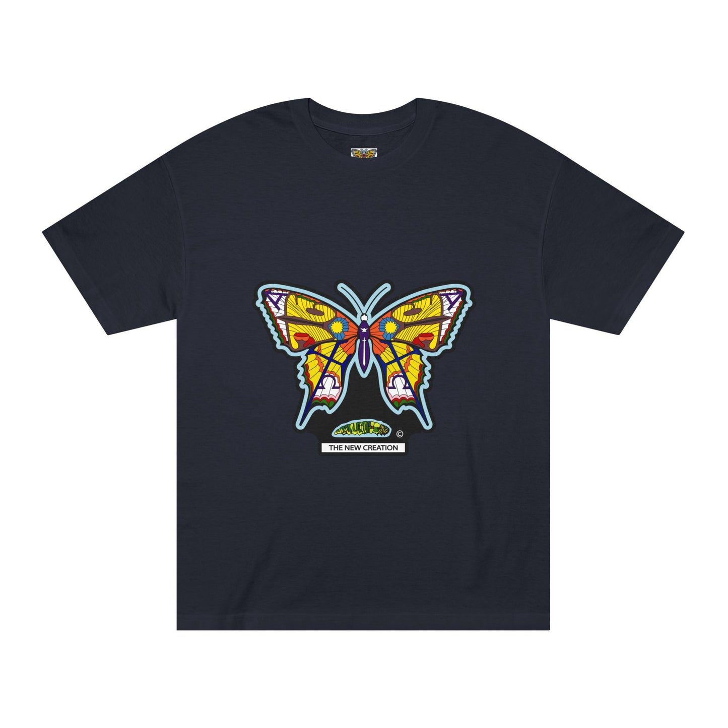 Vibrant Butterfly Graphic Tee, Unisex Classic T-Shirt for Nature Lovers, Butterfly Art, Summer Outfit, Eco-Friendly Gift