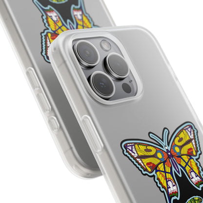 Colorful Butterfly Flexi Case – Soft Artistic Phone Cover, Eco-Friendly, Slim Shock-Absorbing Design