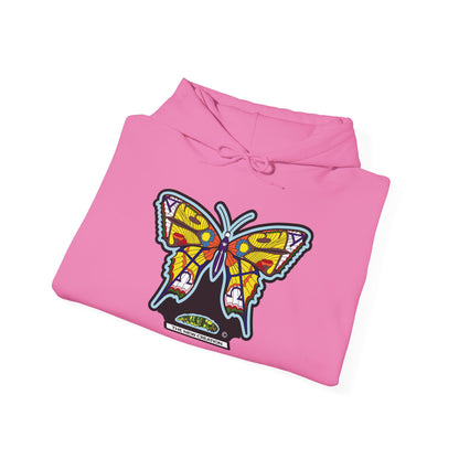 Colorful Butterfly Hoodie – Unisex Pullover with Vibrant Symbolic Art