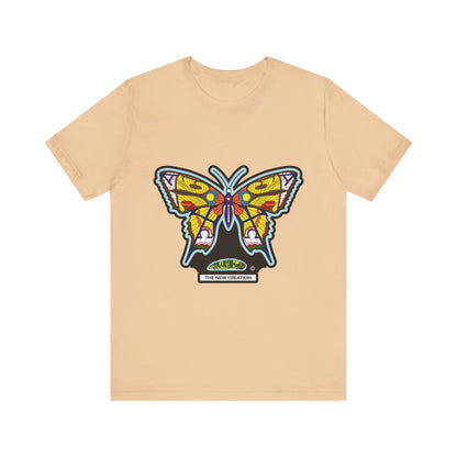 Colorful Butterfly Graphic Tee, Men's