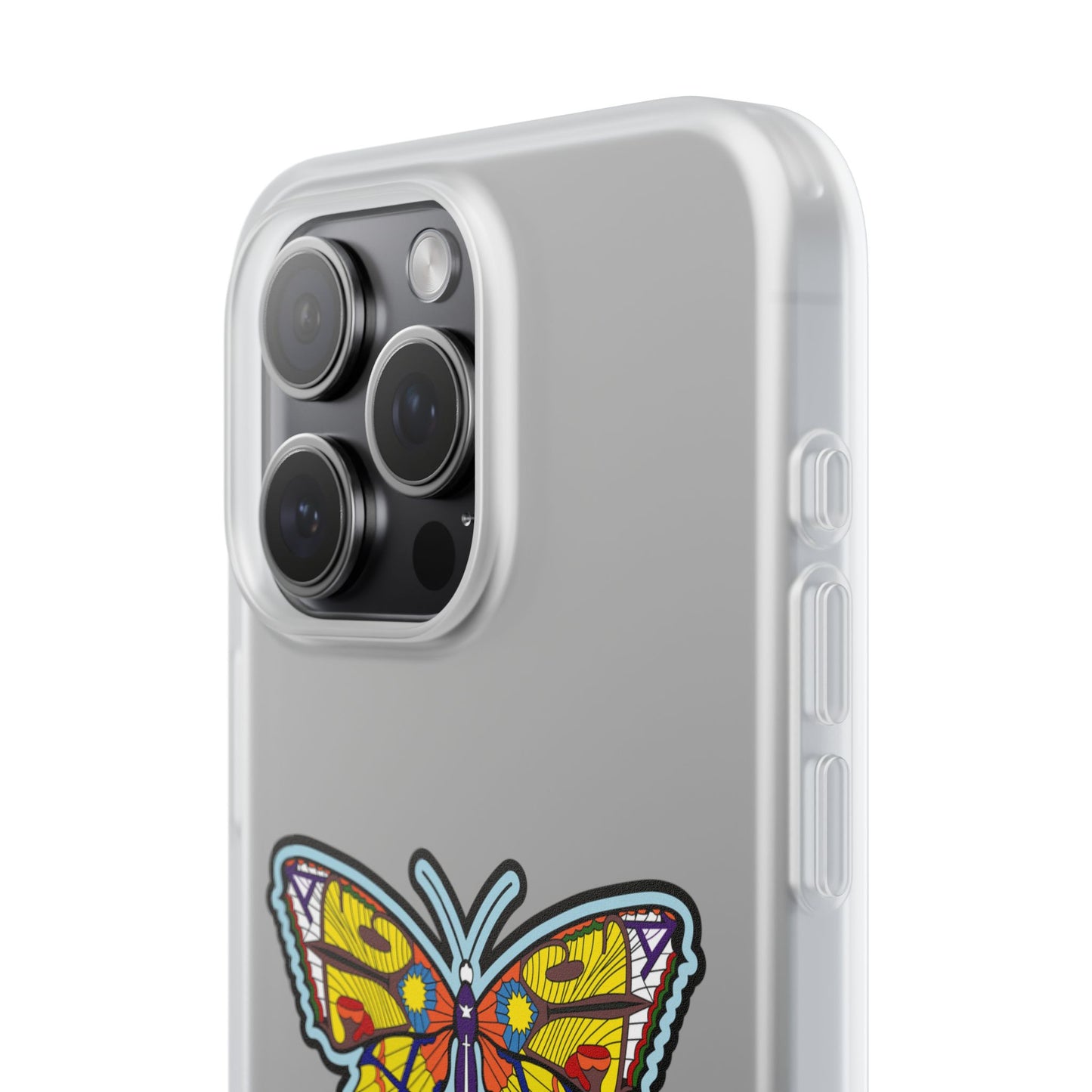 Colorful Butterfly Flexi Case – Soft Artistic Phone Cover, Eco-Friendly, Slim Shock-Absorbing Design