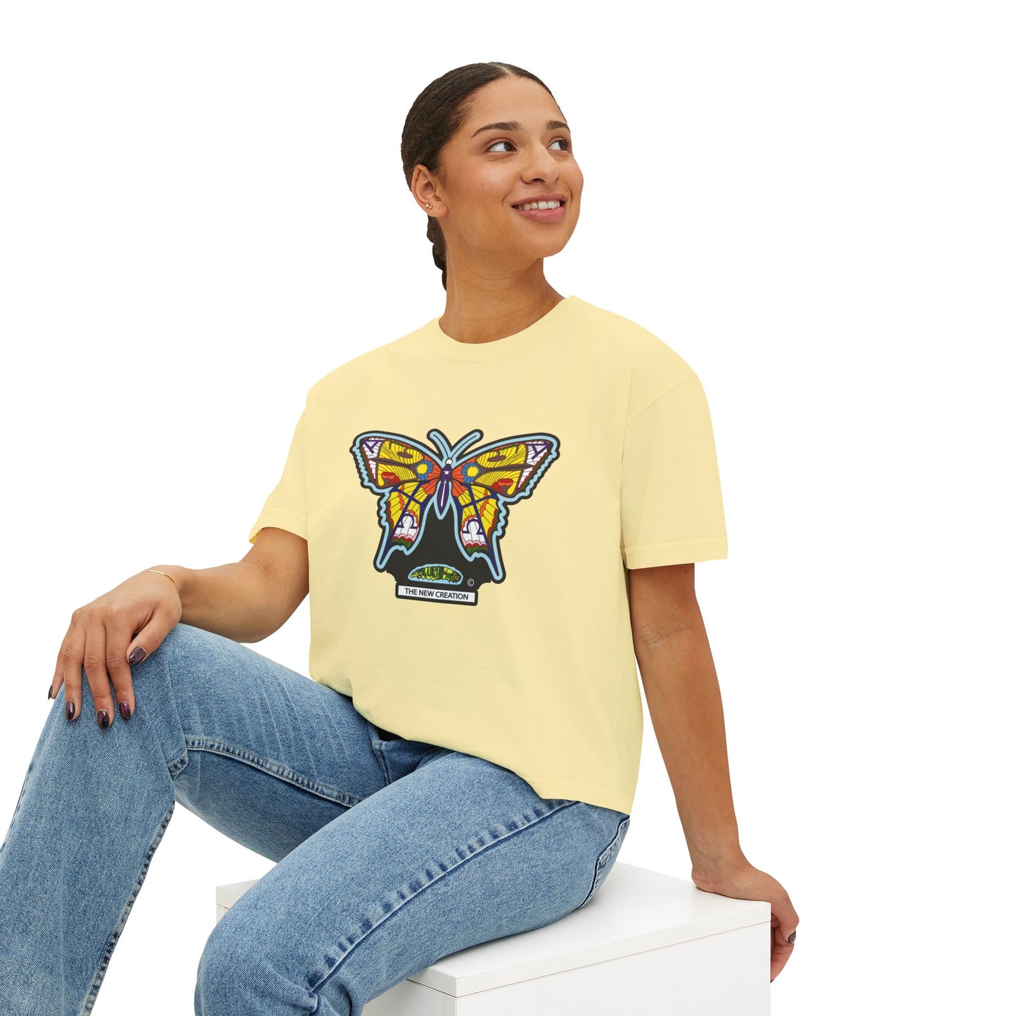 Bohemian Butterfly Women's Boxy Tee