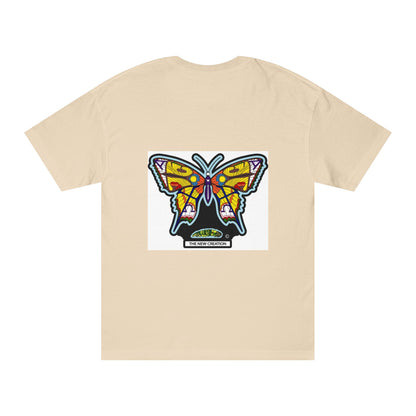 Vibrant Butterfly Graphic Tee, Unisex Classic T-Shirt for Nature Lovers, Butterfly Art, Summer Outfit, Eco-Friendly Gift