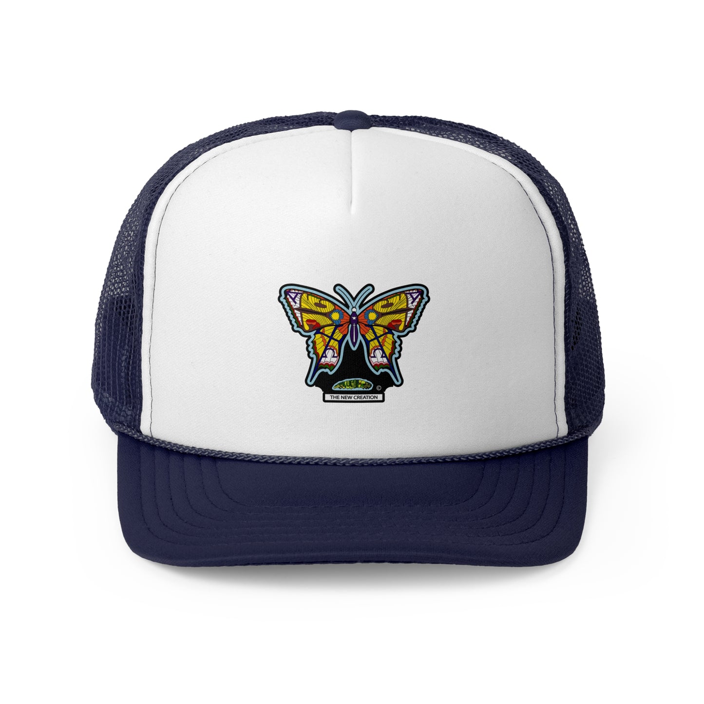 Butterfly Snapback Hat – Flat Bill Cap with Adjustable Fit & Bold Embroidered Patch
