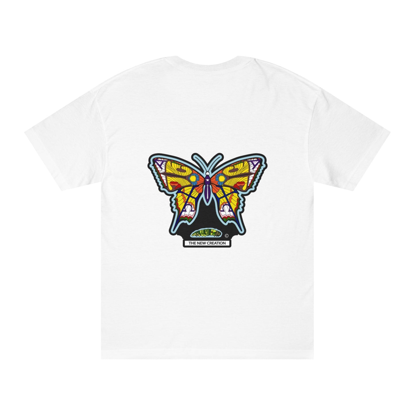 Vibrant Butterfly Graphic Tee, Unisex Classic T-Shirt for Nature Lovers, Butterfly Art, Summer Outfit, Eco-Friendly Gift