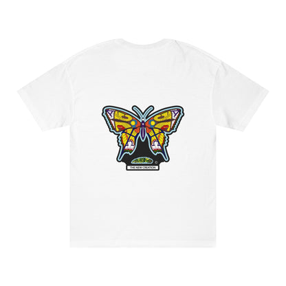 Vibrant Butterfly Graphic Tee, Unisex Classic T-Shirt for Nature Lovers, Butterfly Art, Summer Outfit, Eco-Friendly Gift