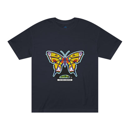 Vibrant Butterfly Graphic Tee – Classic Unisex Cotton T-Shirt with Bold Symbolic Print