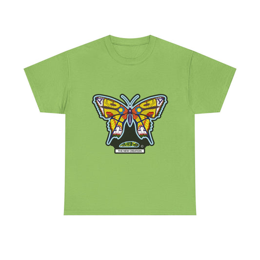 Butterfly Heavy Cotton Tee – Unisex Relaxed Fit Shirt with Bold Symbolic Print