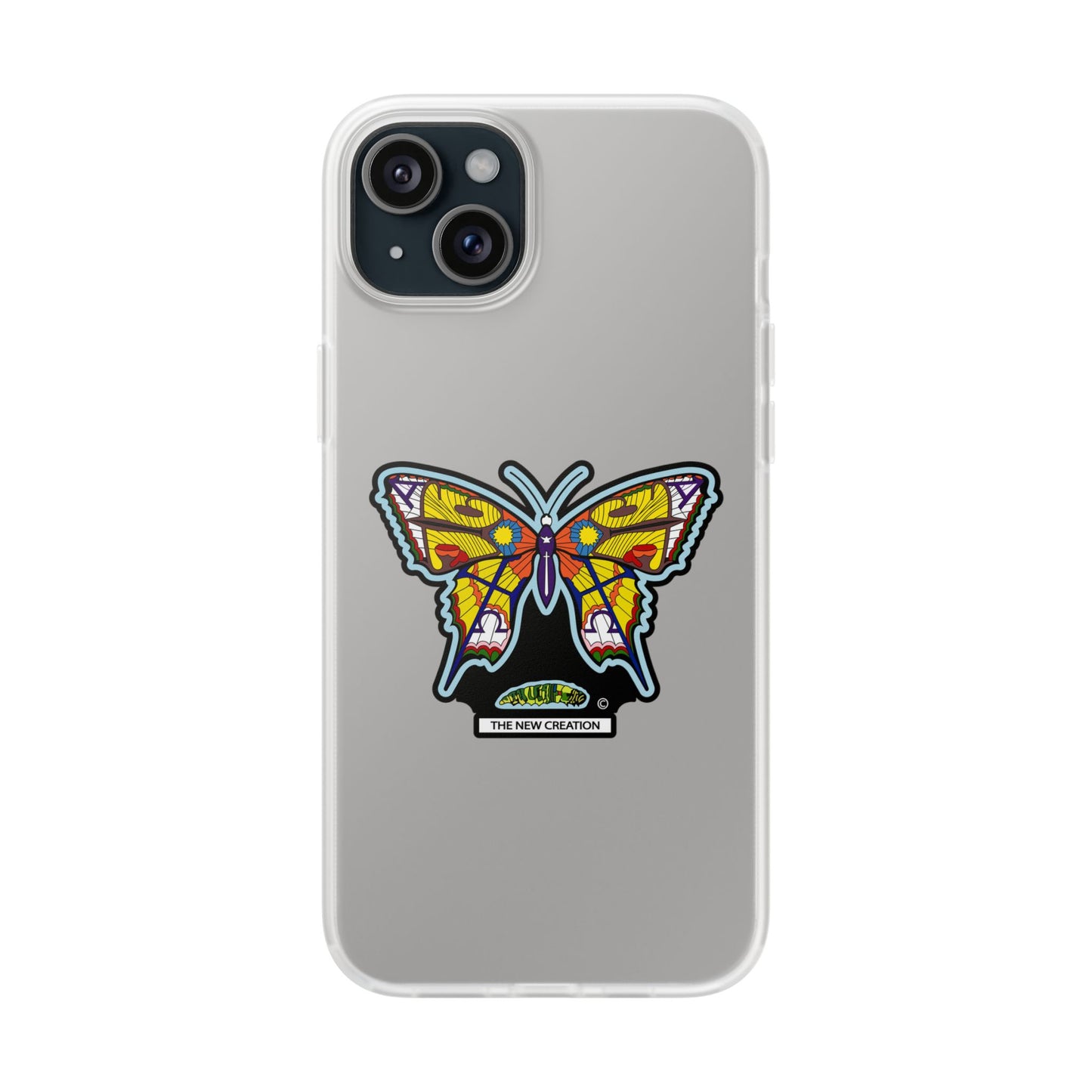 Colorful Butterfly Flexi Case – Soft Artistic Phone Cover, Eco-Friendly, Slim Shock-Absorbing Design