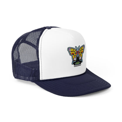 Butterfly Snapback Hat – Flat Bill Cap with Adjustable Fit & Bold Embroidered Patch