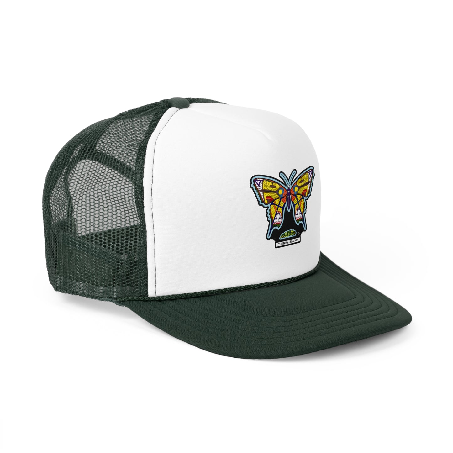 Butterfly Snapback Hat – Flat Bill Cap with Adjustable Fit & Bold Embroidered Patch
