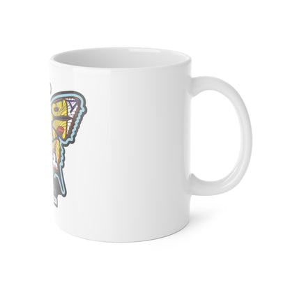 Butterfly Ceramic Mug – 11oz or 15oz Glossy Coffee Cup with Colorful Symbolic Print