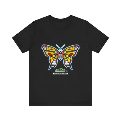 Colorful Butterfly Graphic Tee, Men's