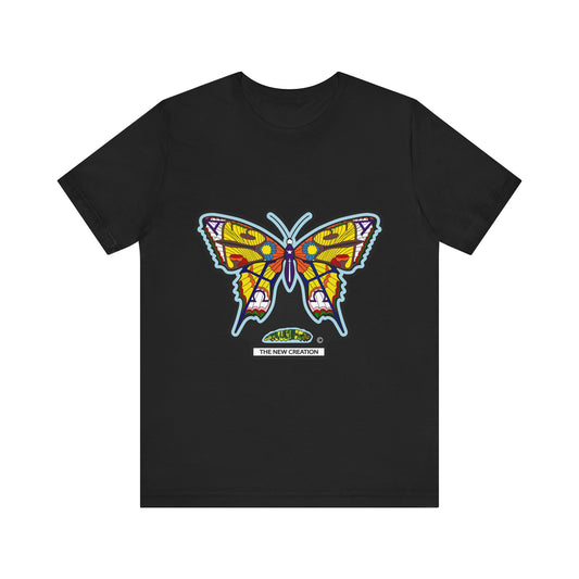 Colorful Butterfly Graphic Tee, Men's