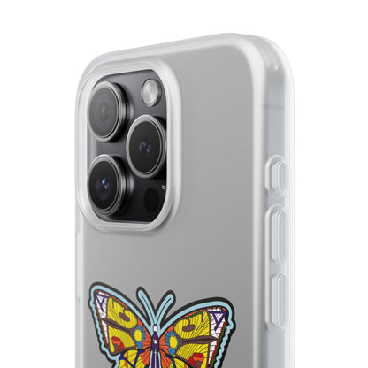 Colorful Butterfly Flexi Case – Soft Artistic Phone Cover, Eco-Friendly, Slim Shock-Absorbing Design