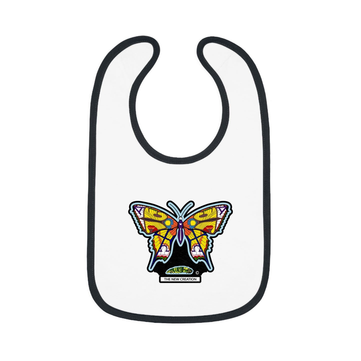 Colorful Butterfly Baby Bib - Cute Feeding Accessory, Infant Gift, Newborn Essential, Baby Shower Favor, Toddler Bib