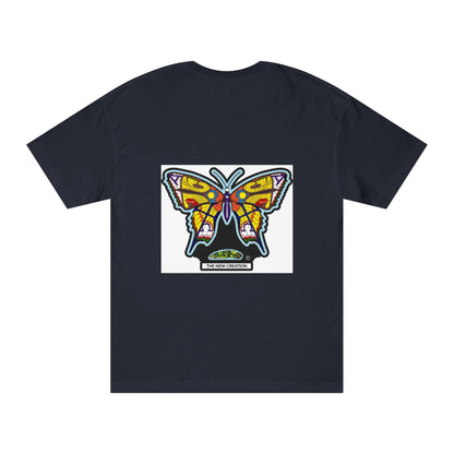 Vibrant Butterfly Graphic Tee, Unisex Classic T-Shirt for Nature Lovers, Butterfly Art, Summer Outfit, Eco-Friendly Gift