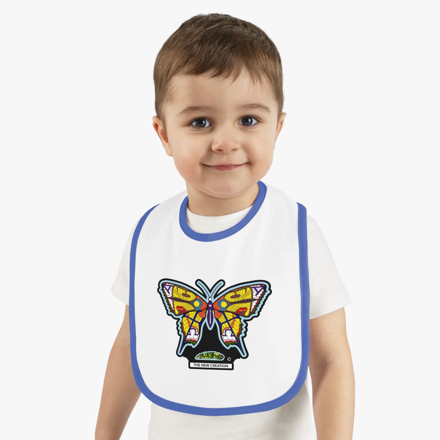 Colorful Butterfly Baby Bib - Cute Feeding Accessory, Infant Gift, Newborn Essential, Baby Shower Favor, Toddler Bib