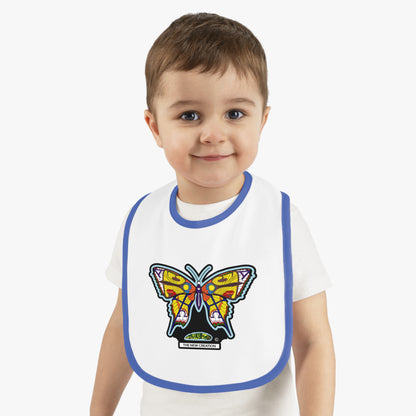 Colorful Butterfly Baby Bib - Cute Feeding Accessory, Infant Gift, Newborn Essential, Baby Shower Favor, Toddler Bib