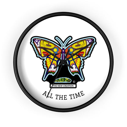 Butterfly Wall Clock – Colorful Symbolic Design with Silent Quartz Movement