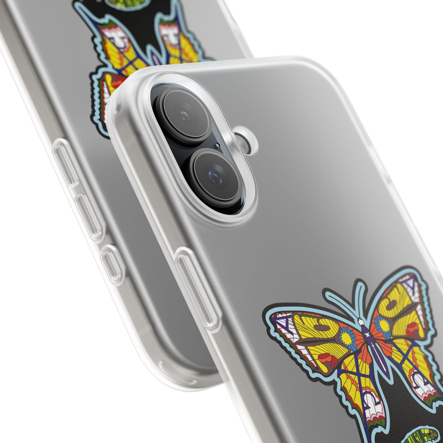 Colorful Butterfly Flexi Case – Soft Artistic Phone Cover, Eco-Friendly, Slim Shock-Absorbing Design
