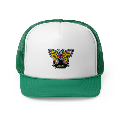 Butterfly Snapback Hat – Flat Bill Cap with Adjustable Fit & Bold Embroidered Patch