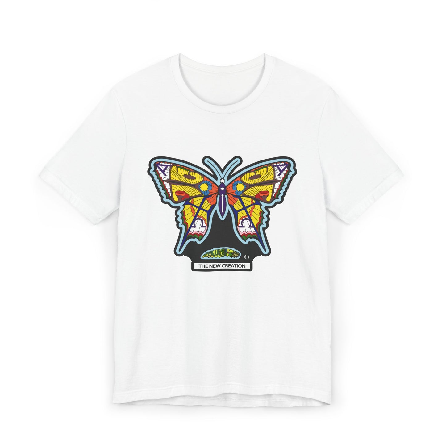 Vibrant Butterfly T-Shirt, Women Graphic Tee