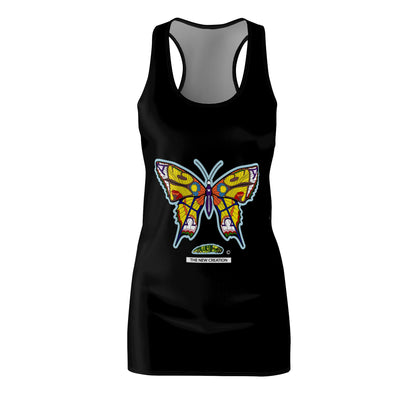 Butterfly Print Racerback Dress – Lightweight Sleeveless Fit with Symbolic All-Over Design