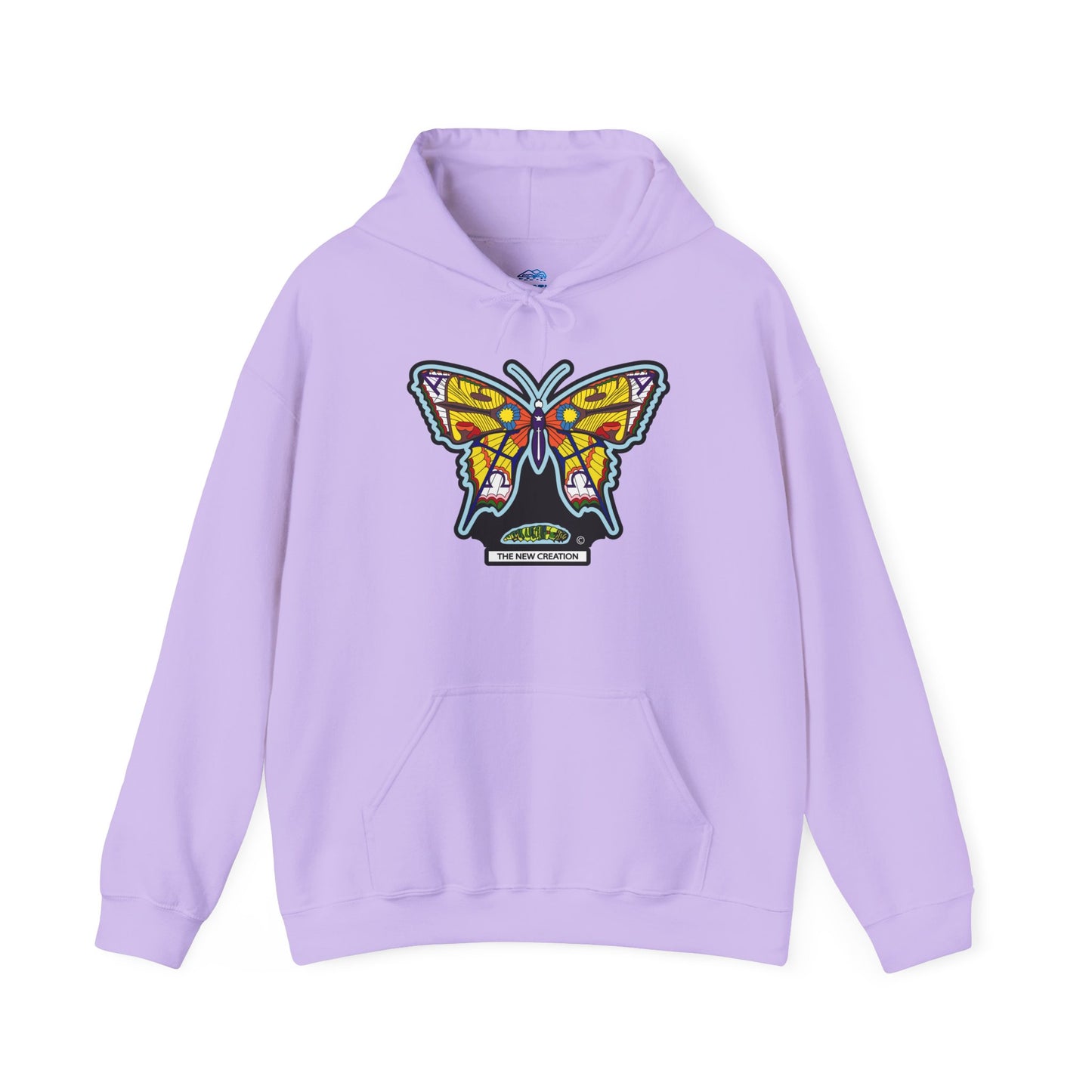 Colorful Butterfly Hoodie – Unisex Pullover with Vibrant Symbolic Art