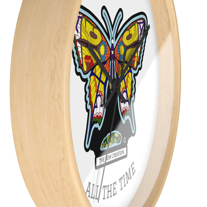 Butterfly Wall Clock – Colorful Symbolic Design with Silent Quartz Movement
