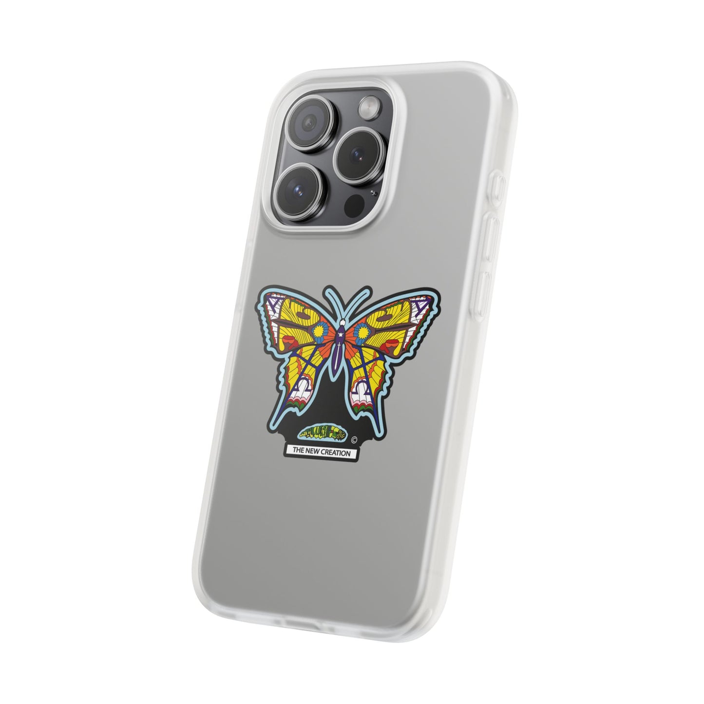 Colorful Butterfly Flexi Case – Soft Artistic Phone Cover, Eco-Friendly, Slim Shock-Absorbing Design