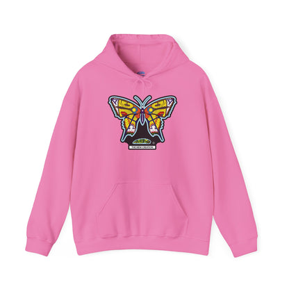 Colorful Butterfly Hoodie – Unisex Pullover with Vibrant Symbolic Art