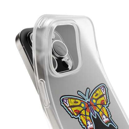 Colorful Butterfly Flexi Case – Soft Artistic Phone Cover, Eco-Friendly, Slim Shock-Absorbing Design