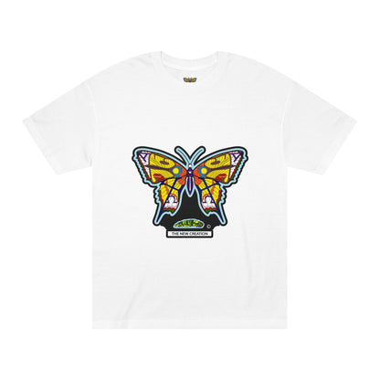 Vibrant Butterfly Graphic Tee, Unisex Classic T-Shirt for Nature Lovers, Butterfly Art, Summer Outfit, Eco-Friendly Gift