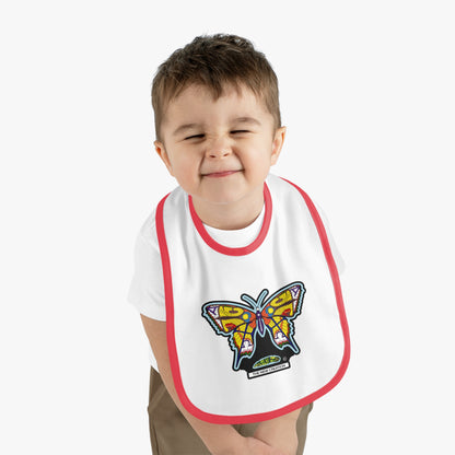 Colorful Butterfly Baby Bib - Cute Feeding Accessory, Infant Gift, Newborn Essential, Baby Shower Favor, Toddler Bib