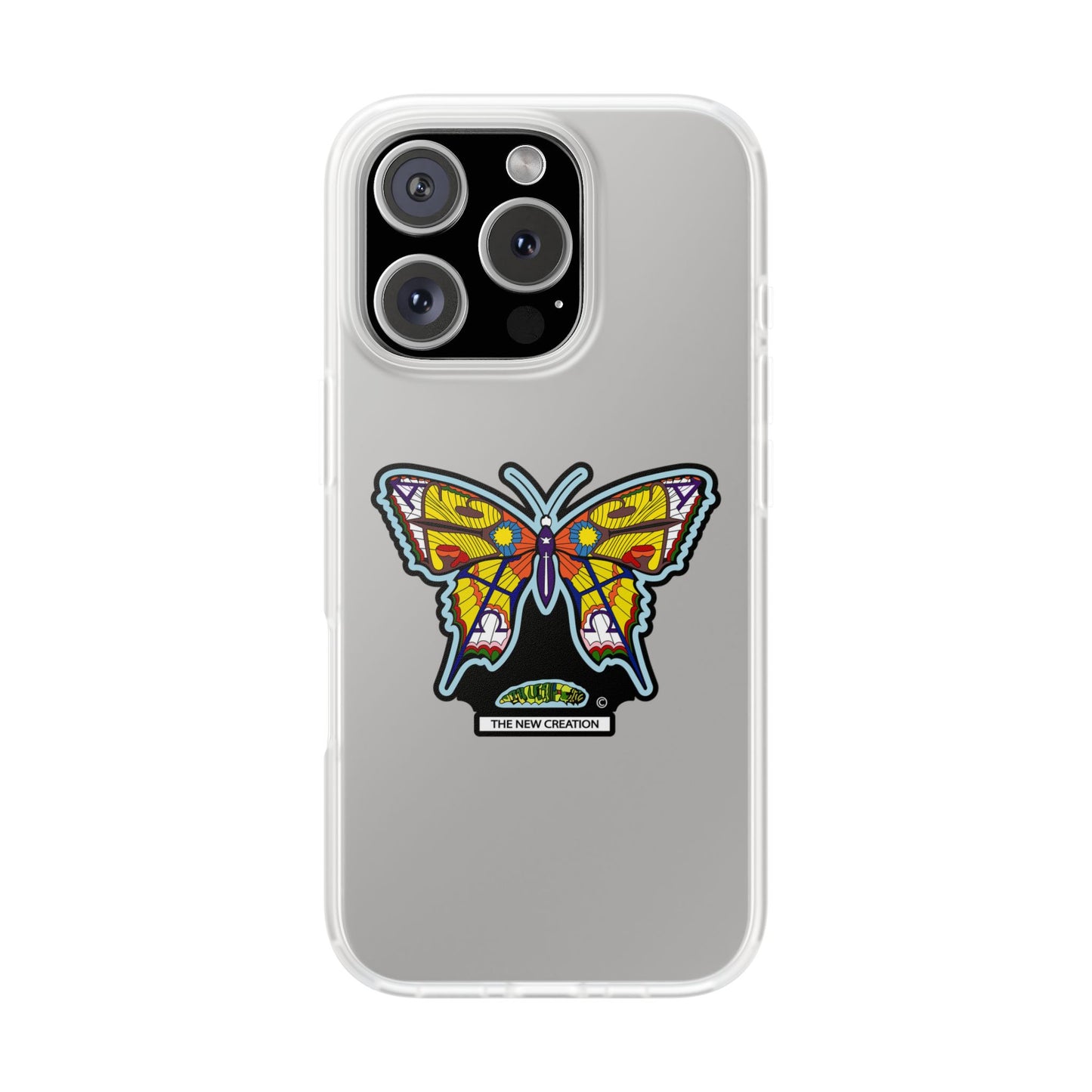 Colorful Butterfly Flexi Case – Soft Artistic Phone Cover, Eco-Friendly, Slim Shock-Absorbing Design