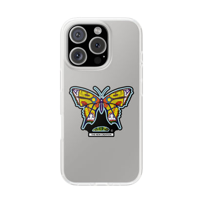 Colorful Butterfly Flexi Case – Soft Artistic Phone Cover, Eco-Friendly, Slim Shock-Absorbing Design