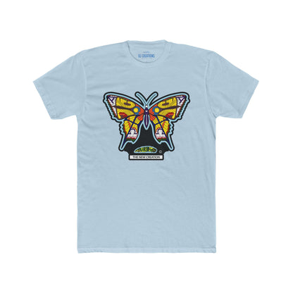 The New Creation Butterfly Tee — Next Level 3600, Stained-Glass Print