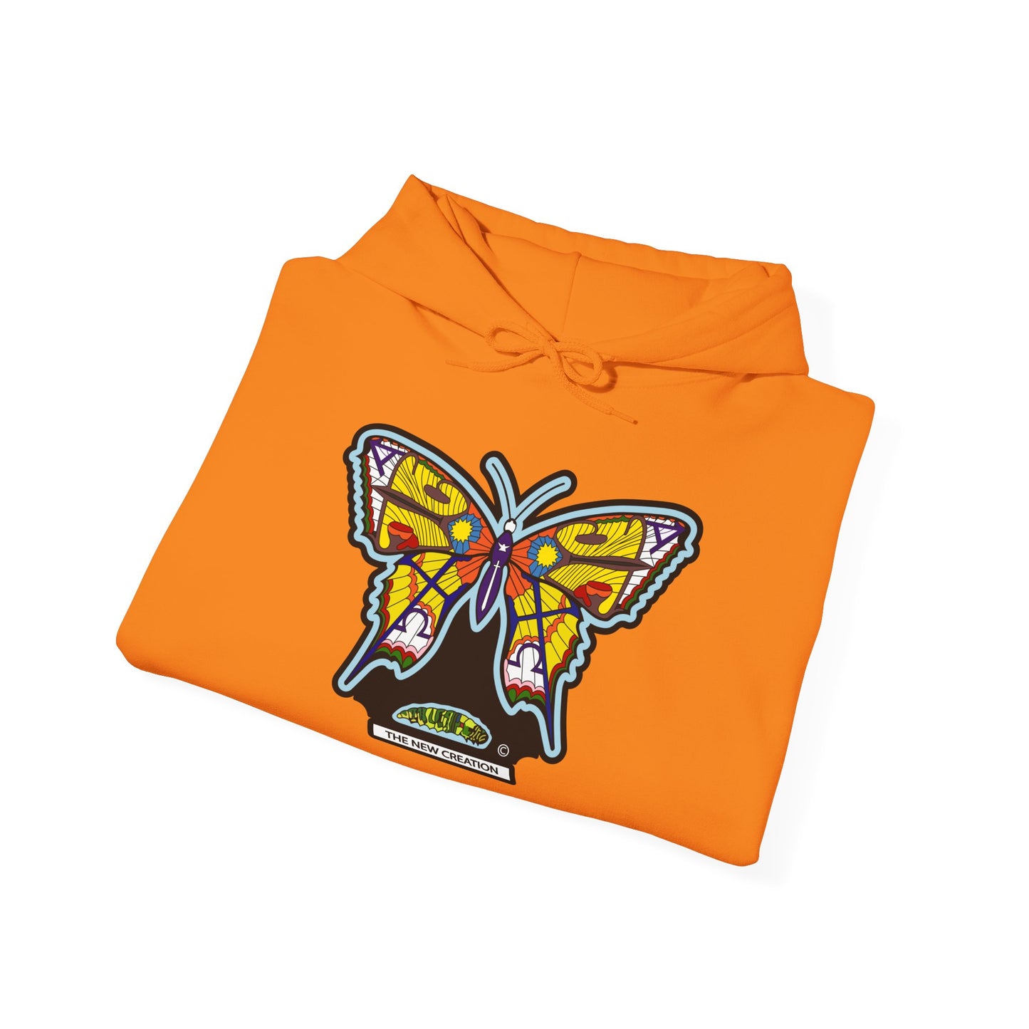 Colorful Butterfly Hoodie – Unisex Pullover with Vibrant Symbolic Art