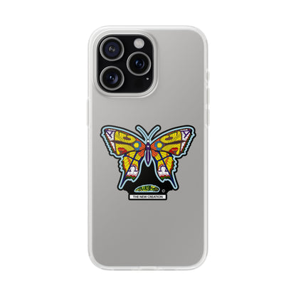 Colorful Butterfly Flexi Case – Soft Artistic Phone Cover, Eco-Friendly, Slim Shock-Absorbing Design