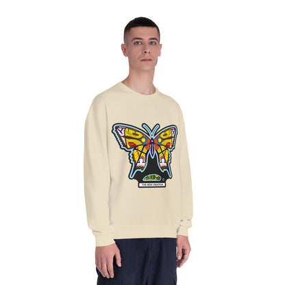 Butterfly Art Unisex Crewneck Sweatshirt, Cozy Butterflies Gift, Spring Apparel, Nature Lover Sweatshirt, Unique Graphic Sweatshirt