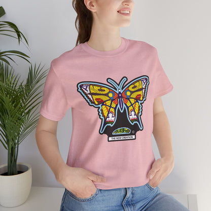 Vibrant Butterfly T-Shirt, Women Graphic Tee