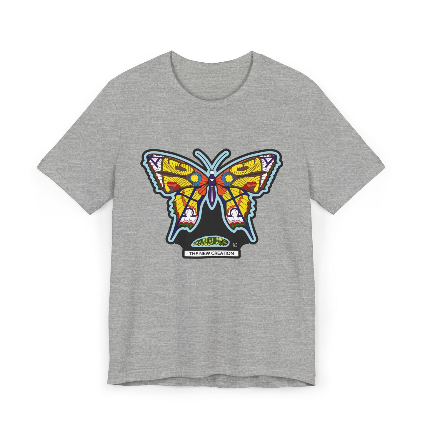 Vibrant Butterfly T-Shirt, Women Graphic Tee