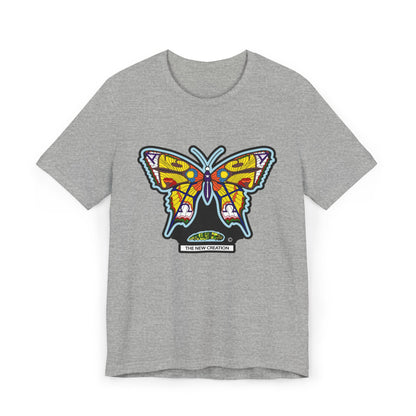 Vibrant Butterfly T-Shirt, Women Graphic Tee