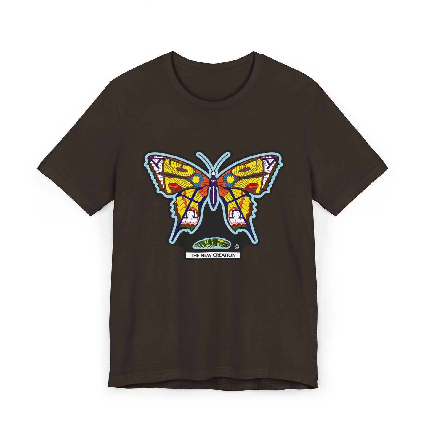 Vibrant Butterfly T-Shirt, Women Graphic Tee